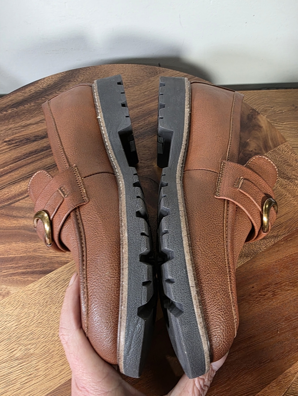 EuroSoft Lola Bit Loafer – Brown Lug Sole Slip-On Shoes Size 10 - Picture 10 of 14